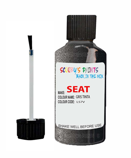 Paint For SEAT Leon GRIS TINTA Touch Up Paint Scratch Stone Chip Repair Colour Code LS7V