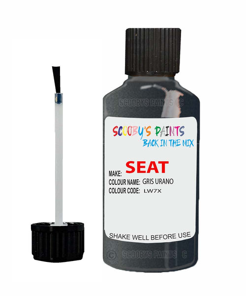 Paint For SEAT Altea GRIS URANO Touch Up Paint Scratch Stone Chip Repair Colour Code LW7X