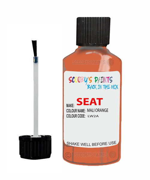 Paint For SEAT Arosa MALI ORANGE Touch Up Paint Scratch Stone Chip Repair Colour Code LW2A