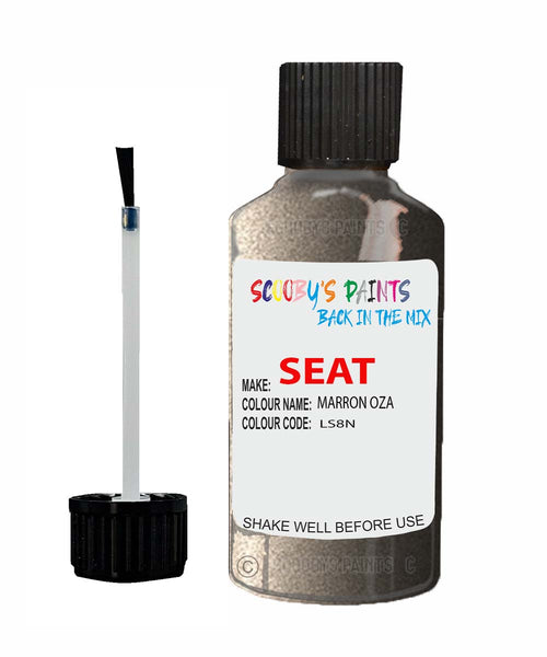 Paint For SEAT Ibiza MARRON OZA Touch Up Paint Scratch Stone Chip Repair Colour Code LS8N
