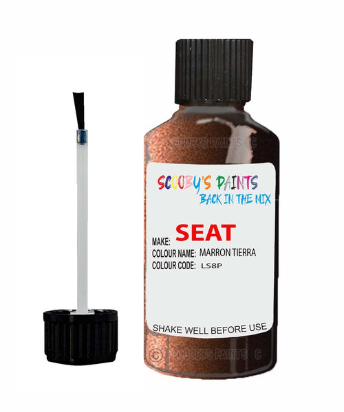 Paint For SEAT Cordoba MARRON TIERRA Touch Up Paint Scratch Stone Chip Repair Colour Code LS8P