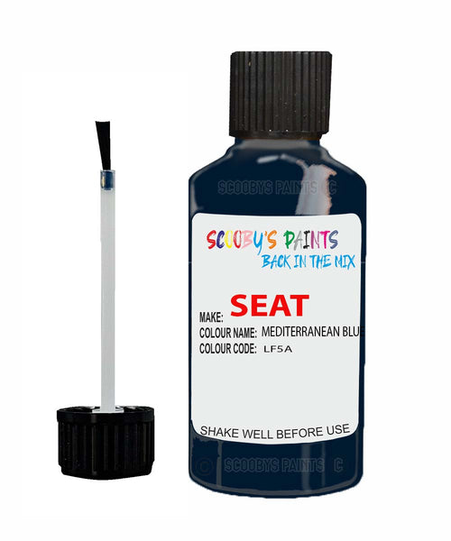 Paint For SEAT Toldeo MEDITERRANEAN BLUE Touch Up Paint Scratch Stone Chip Repair Colour Code LF5A