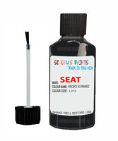 Paint For SEAT Ibiza NEGRO SCHWARZ Touch Up Paint Scratch Stone Chip Repair Colour Code L3FZ