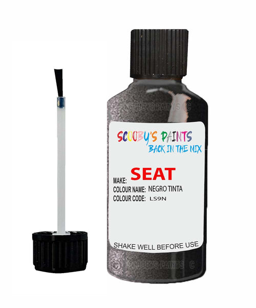 Paint For SEAT Cordoba NEGRO TINTA Touch Up Paint Scratch Stone Chip Repair Colour Code LS9N