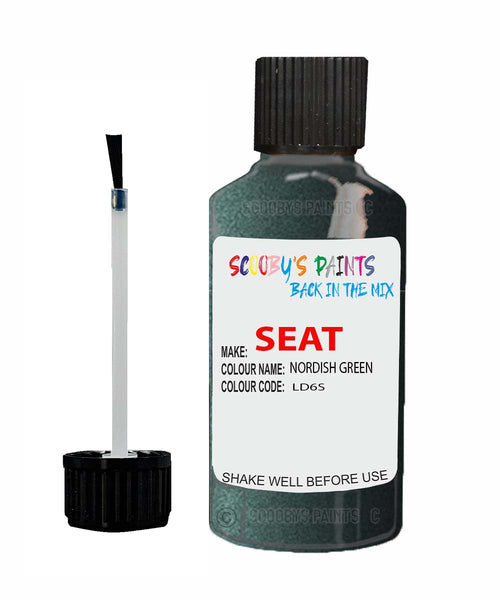 Paint For SEAT Alhambra NORDISH GREEN Touch Up Paint Scratch Stone Chip Repair Colour Code LD6S