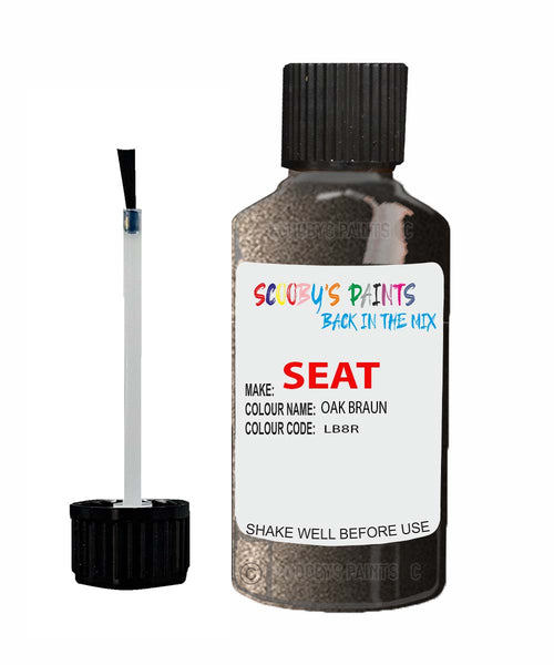 Paint For SEAT Alhambra OAK BRAUN Touch Up Paint Scratch Stone Chip Repair Colour Code LB8R