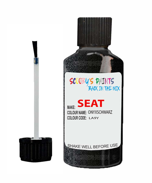 Paint For SEAT Arosa ONYXSCHWARZ Touch Up Paint Scratch Stone Chip Repair Colour Code LA9Y