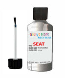 Paint For SEAT Toldeo PLATA COSMOS Touch Up Paint Scratch Stone Chip Repair Colour Code L72V