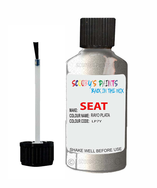 Paint For SEAT Marbella RAYO PLATA Touch Up Paint Scratch Stone Chip Repair Colour Code LP7Y
