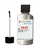 Paint For SEAT Toldeo RAYO PLATA Touch Up Paint Scratch Stone Chip Repair Colour Code LP7Y