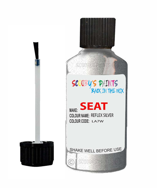 Paint For SEAT Toldeo REFLEX SILVER Touch Up Paint Scratch Stone Chip Repair Colour Code LA7W