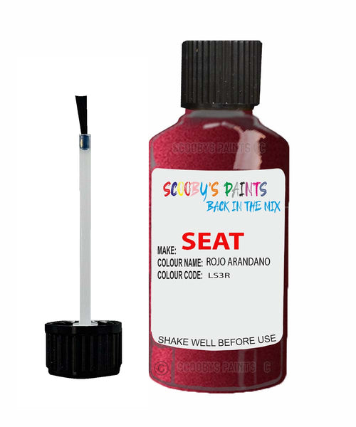 Paint For SEAT Arosa ROJO ARANDANO Touch Up Paint Scratch Stone Chip Repair Colour Code LS3R