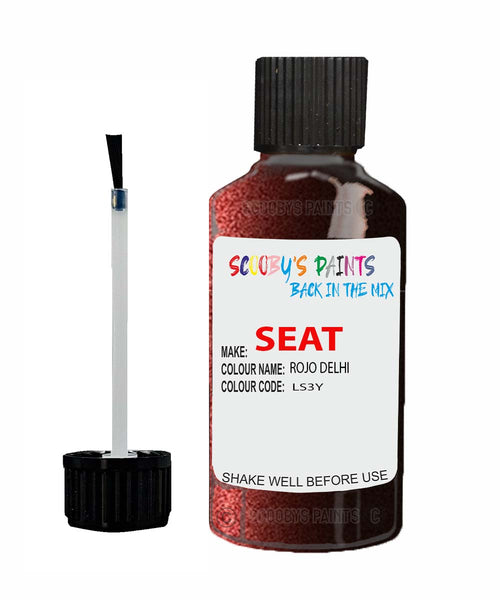 Paint For SEAT Altea XL ROJO DELHI Touch Up Paint Scratch Stone Chip Repair Colour Code LS3Y