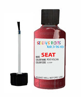Paint For SEAT Ibiza ROJO VOLCAN Touch Up Paint Scratch Stone Chip Repair Colour Code LS3P