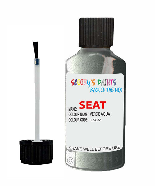 Paint For SEAT Cordoba VERDE AQUA Touch Up Paint Scratch Stone Chip Repair Colour Code LS6M