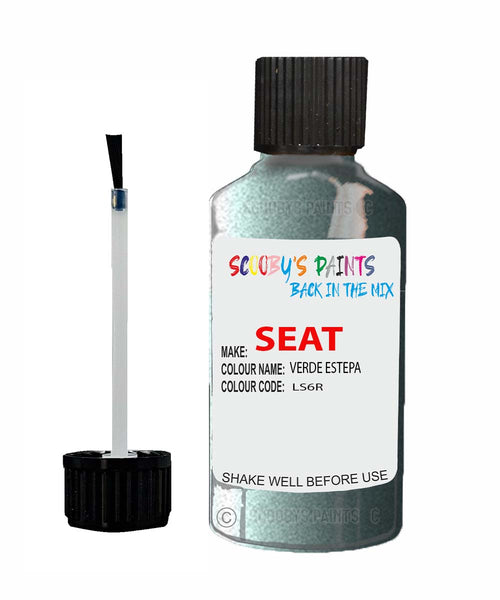 Paint For SEAT Leon VERDE ESTEPA Touch Up Paint Scratch Stone Chip Repair Colour Code LS6R