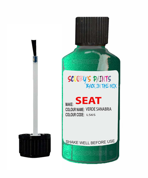 Paint For SEAT Cordoba VERDE SANABRIA Touch Up Paint Scratch Stone Chip Repair Colour Code LS6S