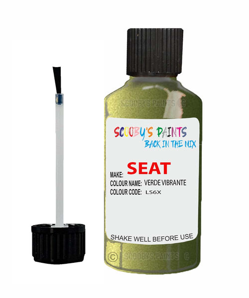 Paint For SEAT Cordoba VERDE VIBRANTE Touch Up Paint Scratch Stone Chip Repair Colour Code LS6X