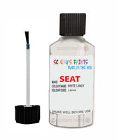 Paint For SEAT Ibiza ST WHITE CANDY Touch Up Paint Scratch Stone Chip Repair Colour Code LB9A