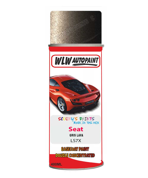 Aerosol Spray Paint For Seat Toldeo Gris Lava Grey Code Ls7X