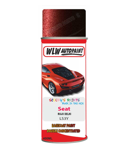 Aerosol Spray Paint For Seat Exeo Rojo Delhi Red Code Ls3Y