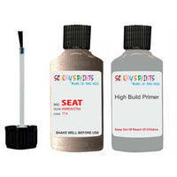 ANTI RUST PRIMER UNDERCOAT SEAT Ibiza MARRON ETNA Touch Up Paint Scratch Stone Chip Repair Colour Code 774