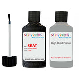 ANTI RUST PRIMER UNDERCOAT SEAT Leon ONYXSCHWARZ Touch Up Paint Scratch Stone Chip Repair Colour Code LA9Y