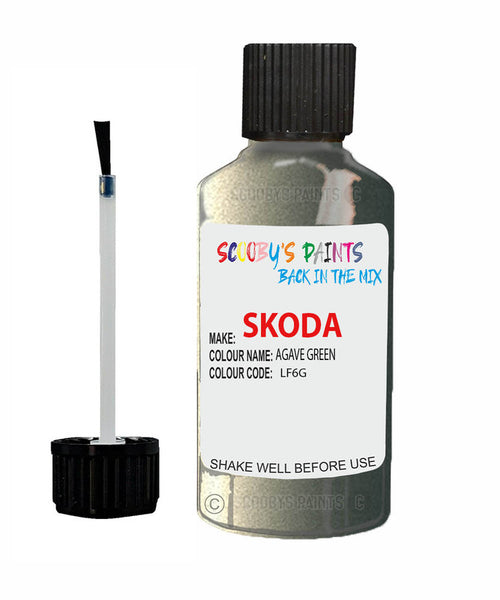 SKODA OCTAVIA AGAVE GREEN Touch Up Scratch Repair Paint Code LF6G