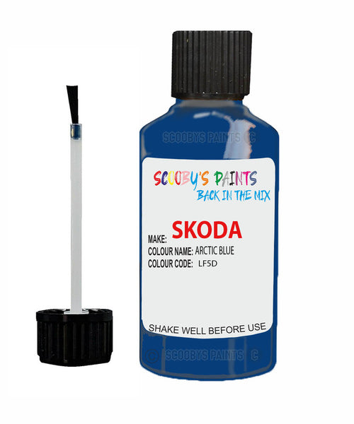 SKODA FELICIA ARCTIC BLUE Touch Up Scratch Repair Paint Code LF5D