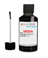 SKODA FELICIA BRILLANT BLACK Touch Up Scratch Repair Paint Code LY9B