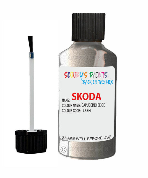 SKODA OCTAVIA CAPUCCINO BEIGE Touch Up Scratch Repair Paint Code LF8H