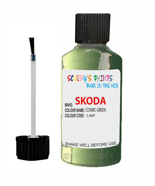 SKODA OCTAVIA COSMIC GREEN Touch Up Scratch Repair Paint Code LA6P