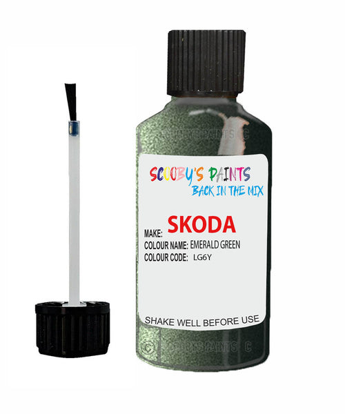 SKODA KODIAQ EMERALD GREEN Touch Up Scratch Repair Paint Code LG6Y