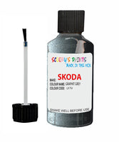 SKODA OCTAVIA GRAPHIT GREY Touch Up Scratch Repair Paint Code LF7V