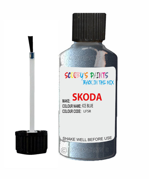 SKODA FELICIA ICE BLUE Touch Up Scratch Repair Paint Code LF5R