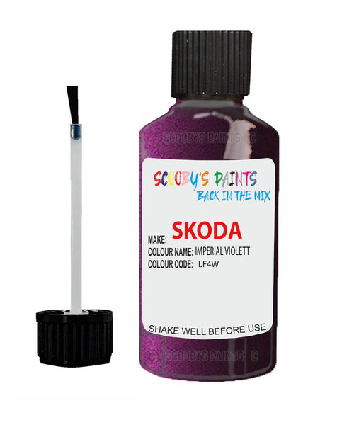 SKODA FABIA IMPERIAL VIOLETT Touch Up Scratch Repair Paint Code LF4W