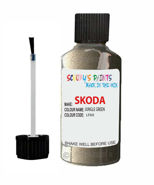 SKODA ROOMSTER JUNGLE GREEN Touch Up Scratch Repair Paint Code LF6X
