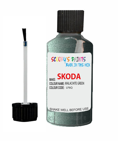 SKODA ROOMSTER MALACHITE GREEN Touch Up Scratch Repair Paint Code LF6Q