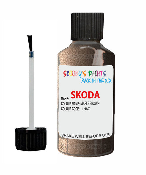 SKODA OCTAVIA MAPLE BROWN Touch Up Scratch Repair Paint Code LH8Z