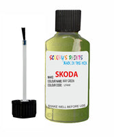 SKODA FABIA MAY GREEN Touch Up Scratch Repair Paint Code LF6W