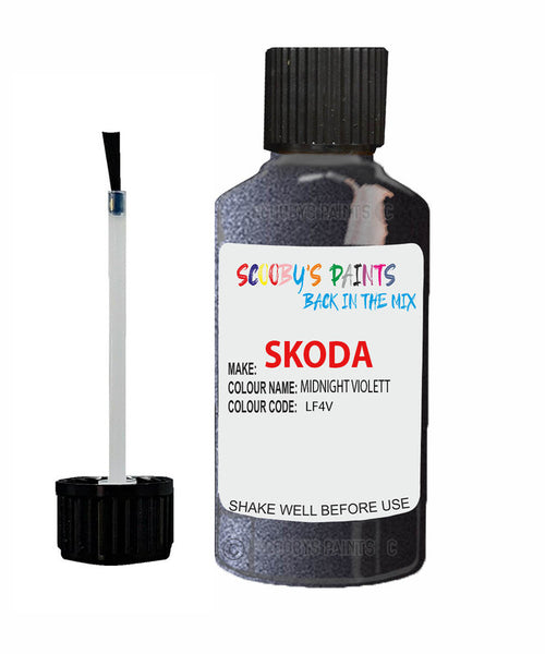 SKODA SUPERB MIDNIGHT VIOLETT Touch Up Scratch Repair Paint Code LF4V