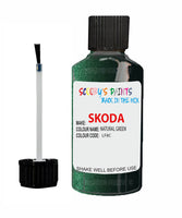 SKODA SUPERB NATURAL GREEN Touch Up Scratch Repair Paint Code LF8C
