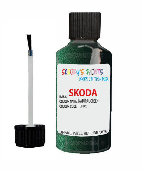 SKODA SUPERB NATURAL GREEN Touch Up Scratch Repair Paint Code LF8C