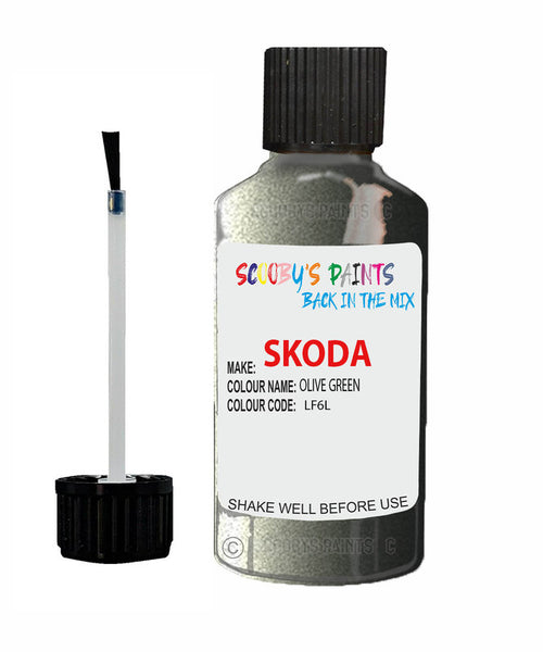 SKODA ROOMSTER OLIVE GREEN Touch Up Scratch Repair Paint Code LF6L