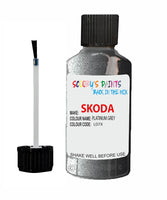 SKODA OCTAVIA PLATINUM GREY Touch Up Scratch Repair Paint Code LD7X