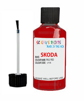 SKODA OCTAVIA RALLY RED Touch Up Scratch Repair Paint Code LF3E