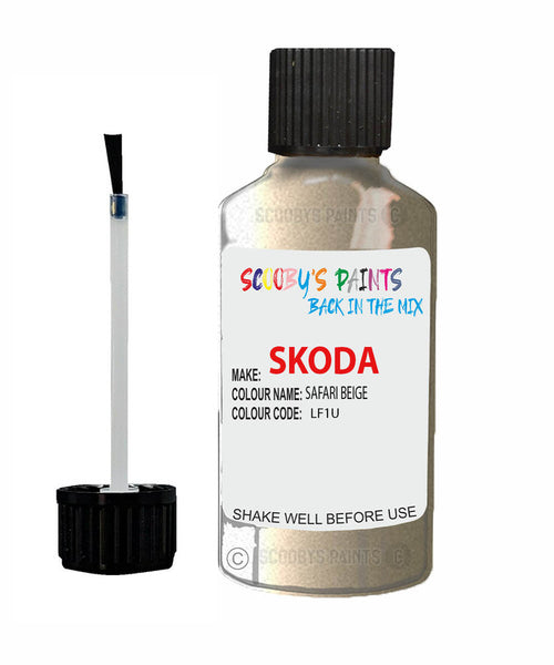 SKODA OCTAVIA SAFARI BEIGE Touch Up Scratch Repair Paint Code LF1U