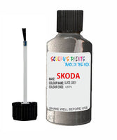 SKODA OCTAVIA SLATE GREY Touch Up Scratch Repair Paint Code LD7S