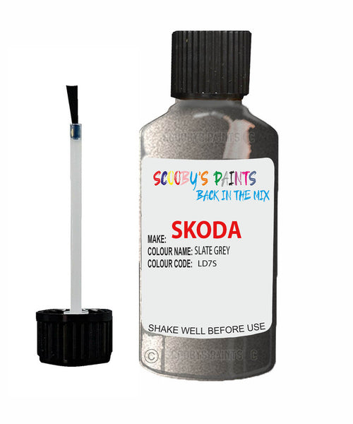 SKODA KODIAQ SLATE GREY Touch Up Scratch Repair Paint Code LD7S