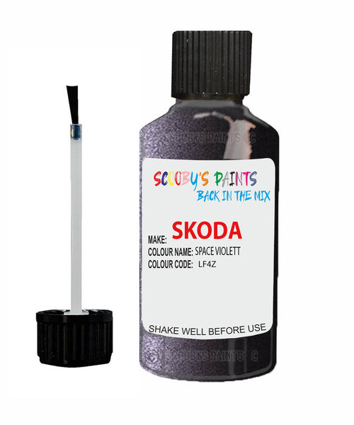 SKODA OCTAVIA SPACE VIOLETT Touch Up Scratch Repair Paint Code LF4Z